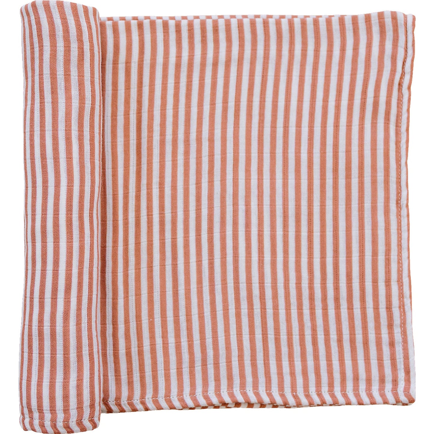 Pink Stripes Muslin Swaddle