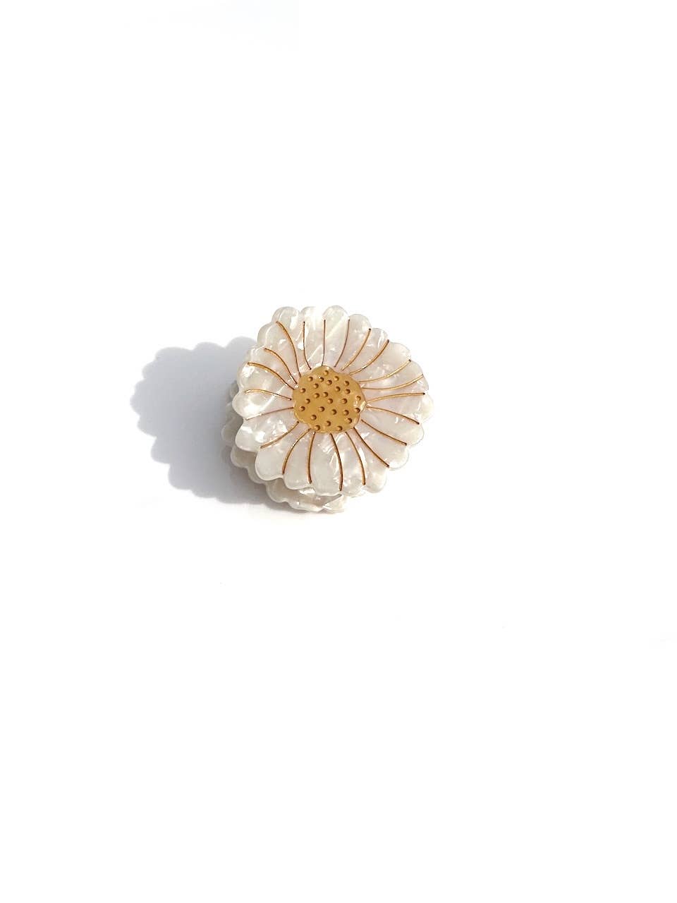 Hand-Painted Eco-Friendly Mini Hair Claw Clip | Daisy