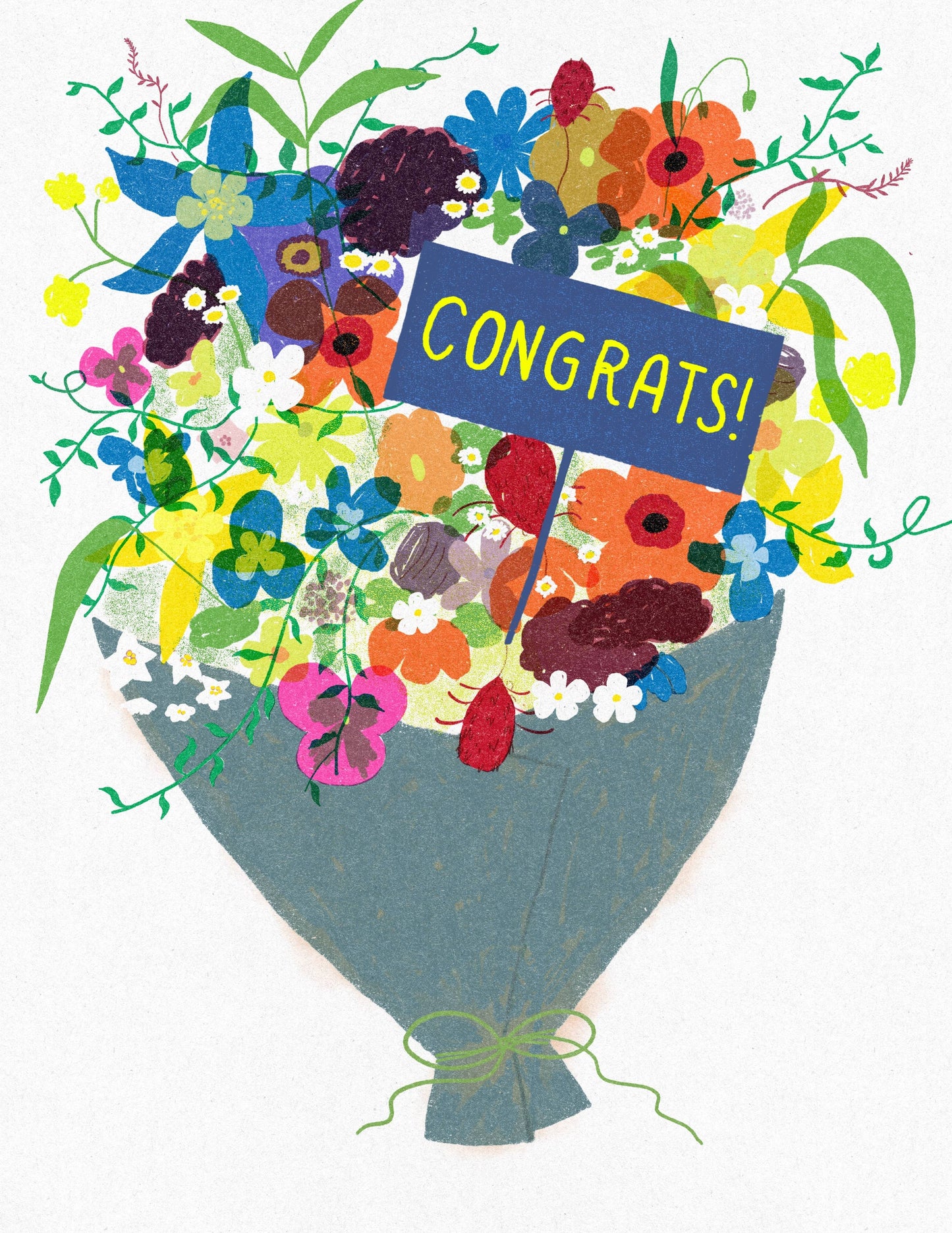Congrats Bouquet Card