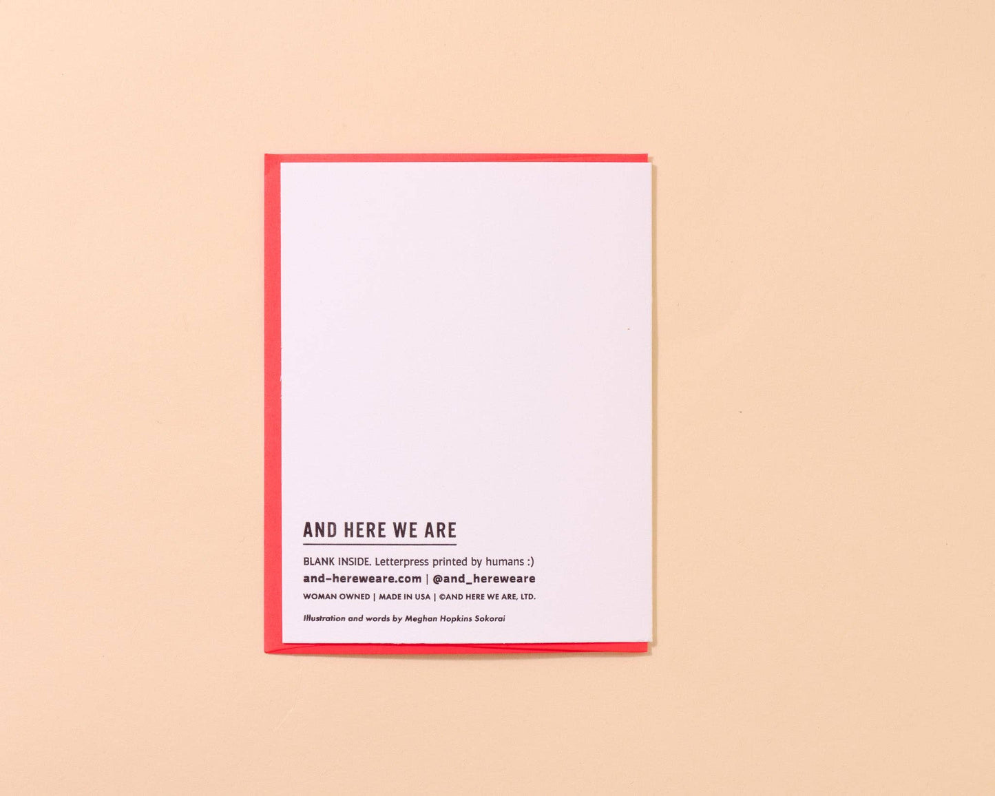 You Taught Me How To Be a Mom Letterpress Mother's Day Card