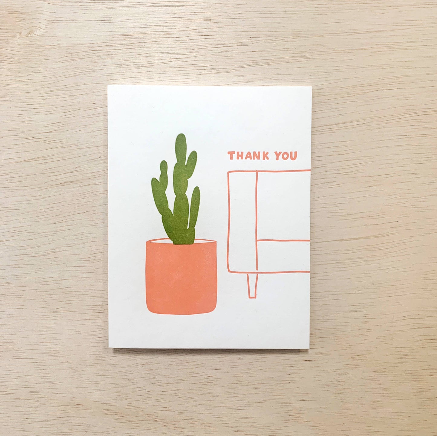 Cactus Thank You Card
