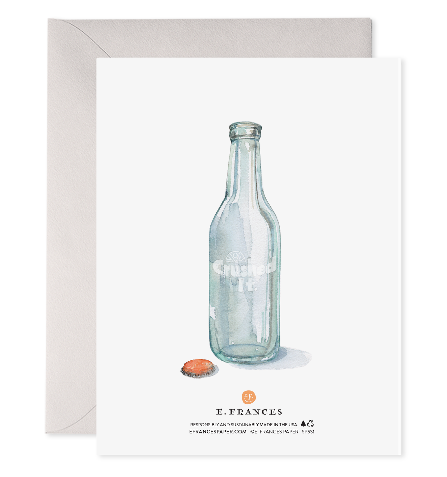 Crushed It Orange Soda Congrats Card