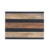 Mango Wood Cheese Cutting Board With Stripes