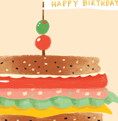 MORTADELLA TALL BOY - Birthday Card