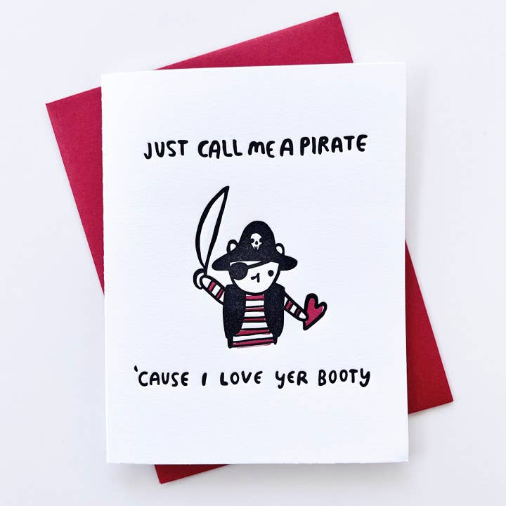 Pirate Booty Love Card