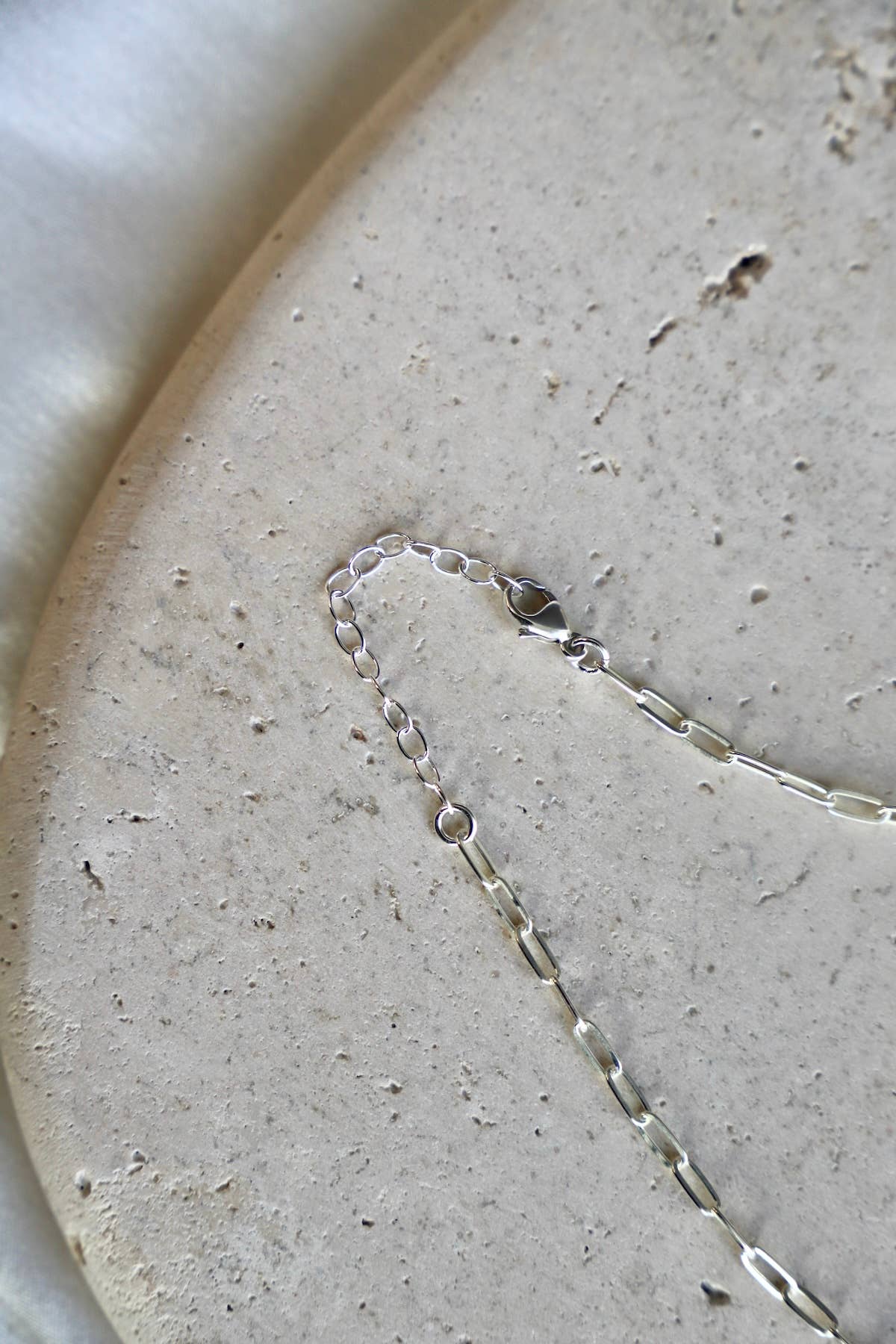 Mini Paperclip Puff Heart Necklace