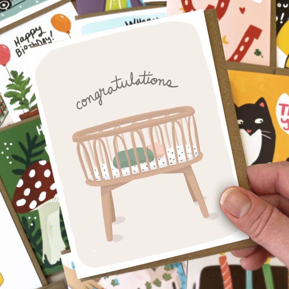 Bassinet Baby Card