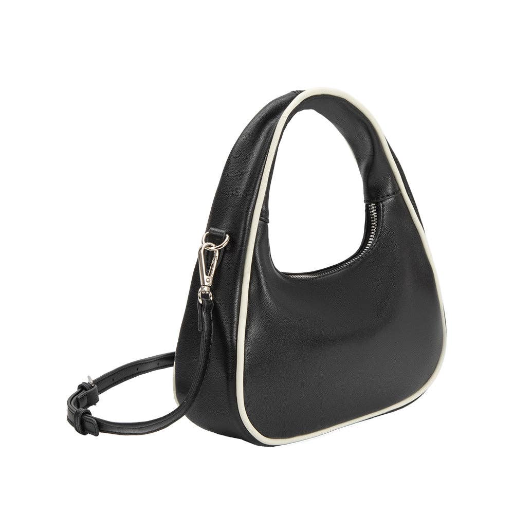 Sarita Black Vegan Top Handle Bag
