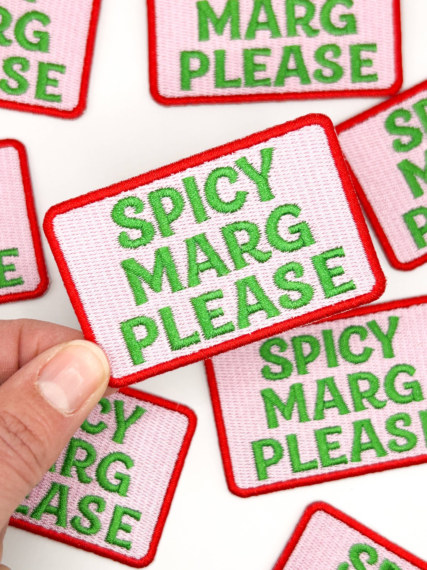 Spicy Marg Please Embroidered Patch