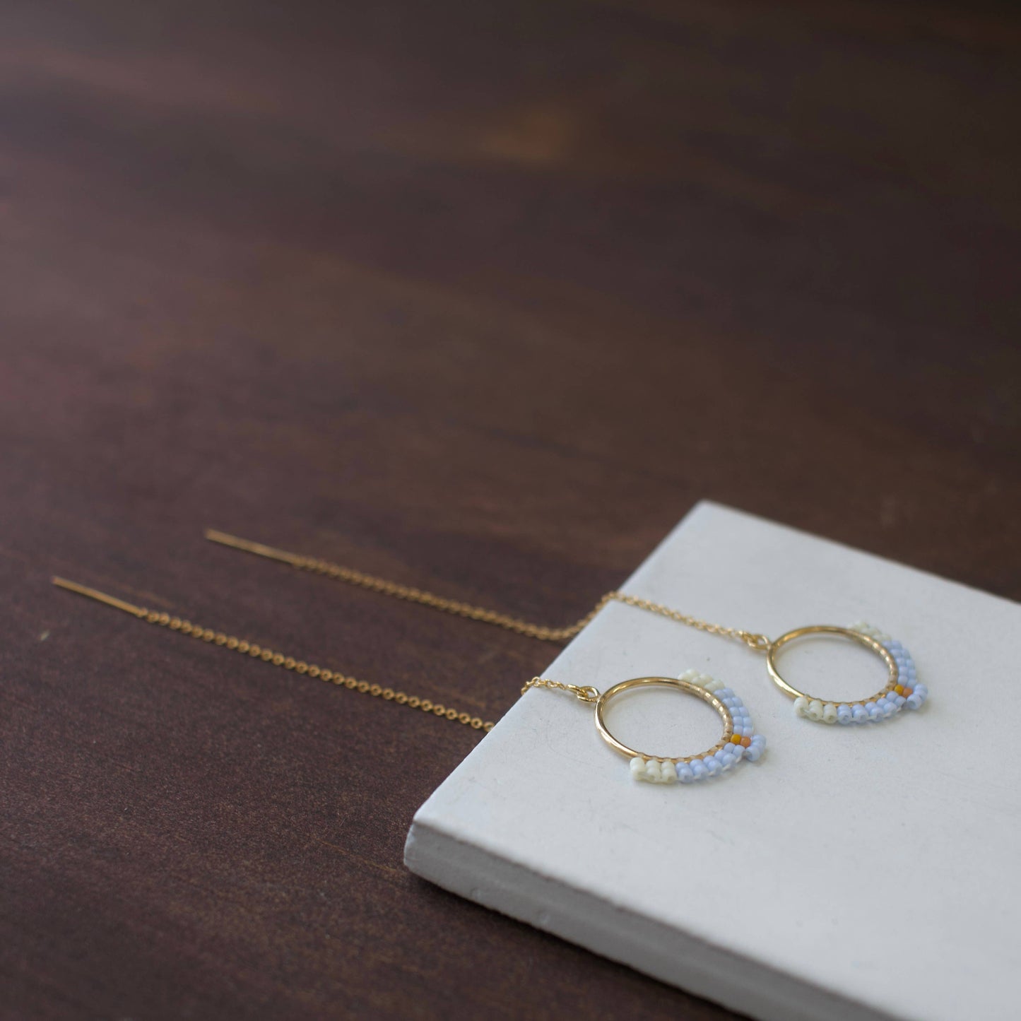 Deco Circle Threaders | Gold Filled
