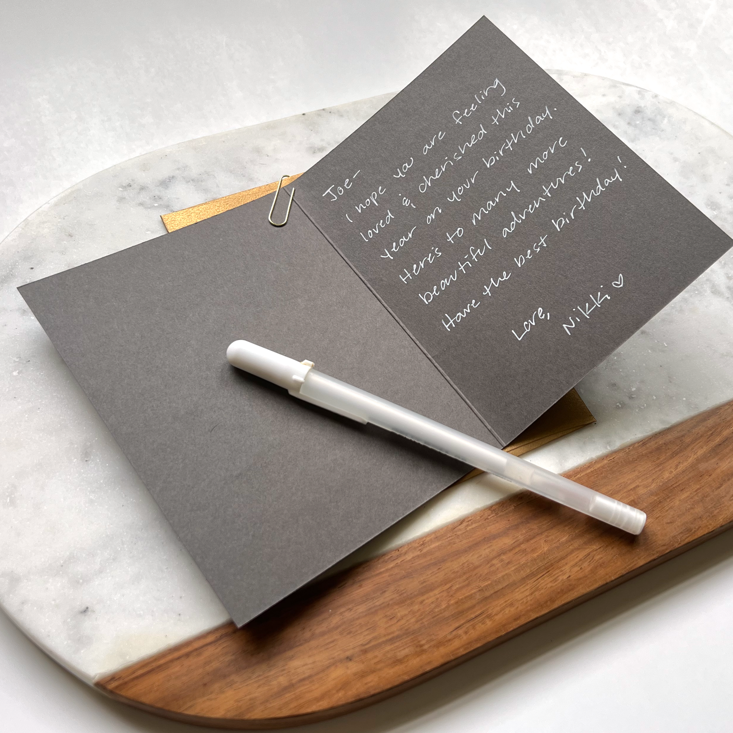 Another Year of Adventures Birthday - Gold Foil Card