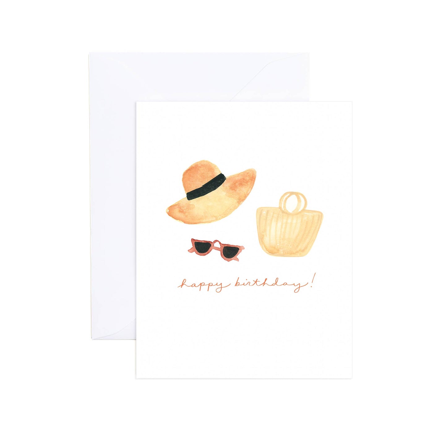 Sutton Watercolor Beach Girl Birthday Card