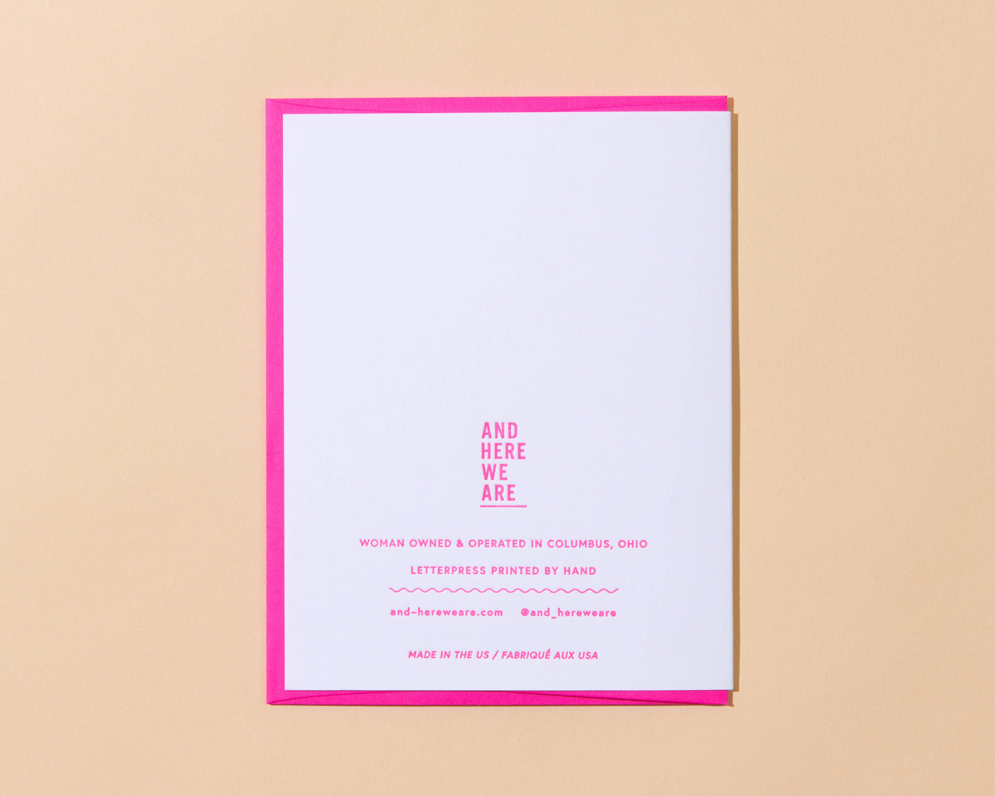 More Than Ever Hearts Letterpress Anniversary Card