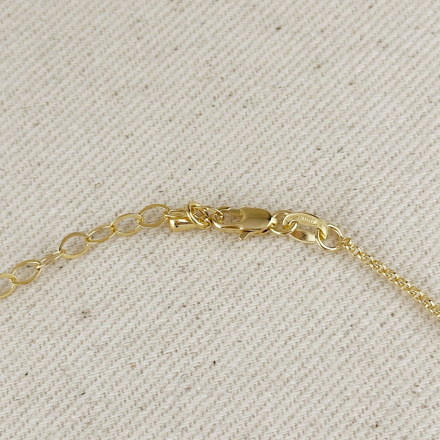 18k Gold Filled Solitaire Necklace