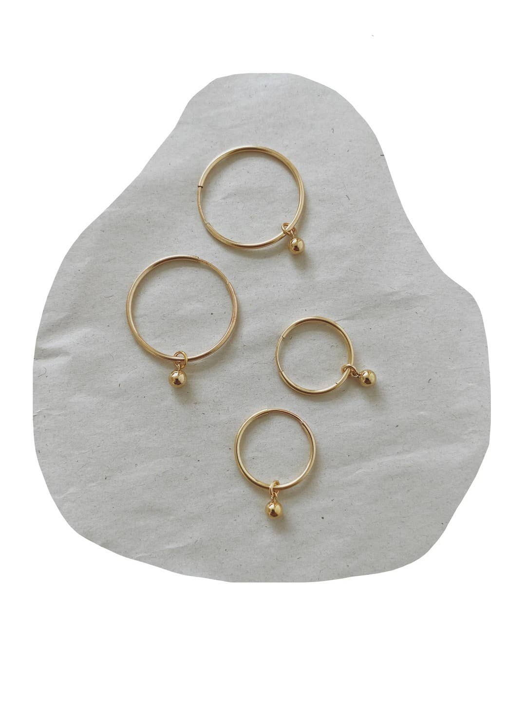 Sphere Hoops | 14K Gold Filled
