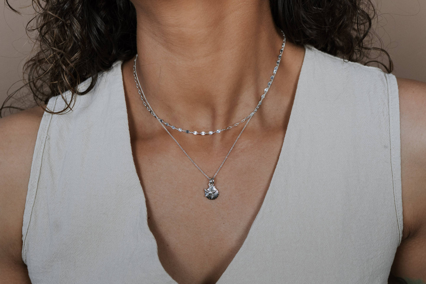Swim the Sea Necklace: Sterling Silver