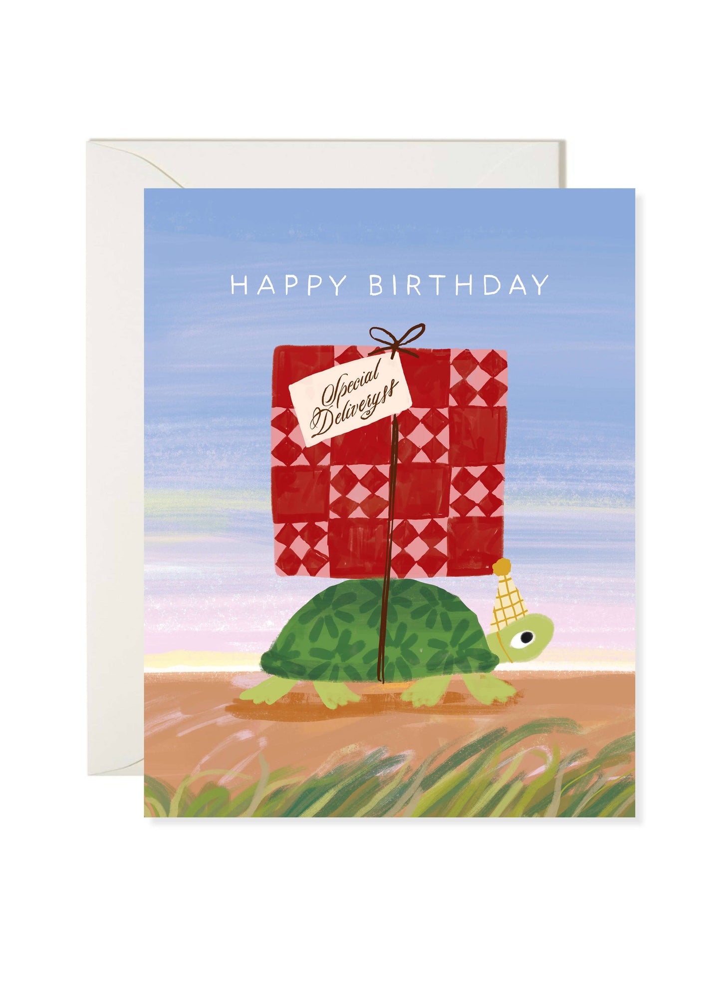 Turtle Delivery Birthday Card