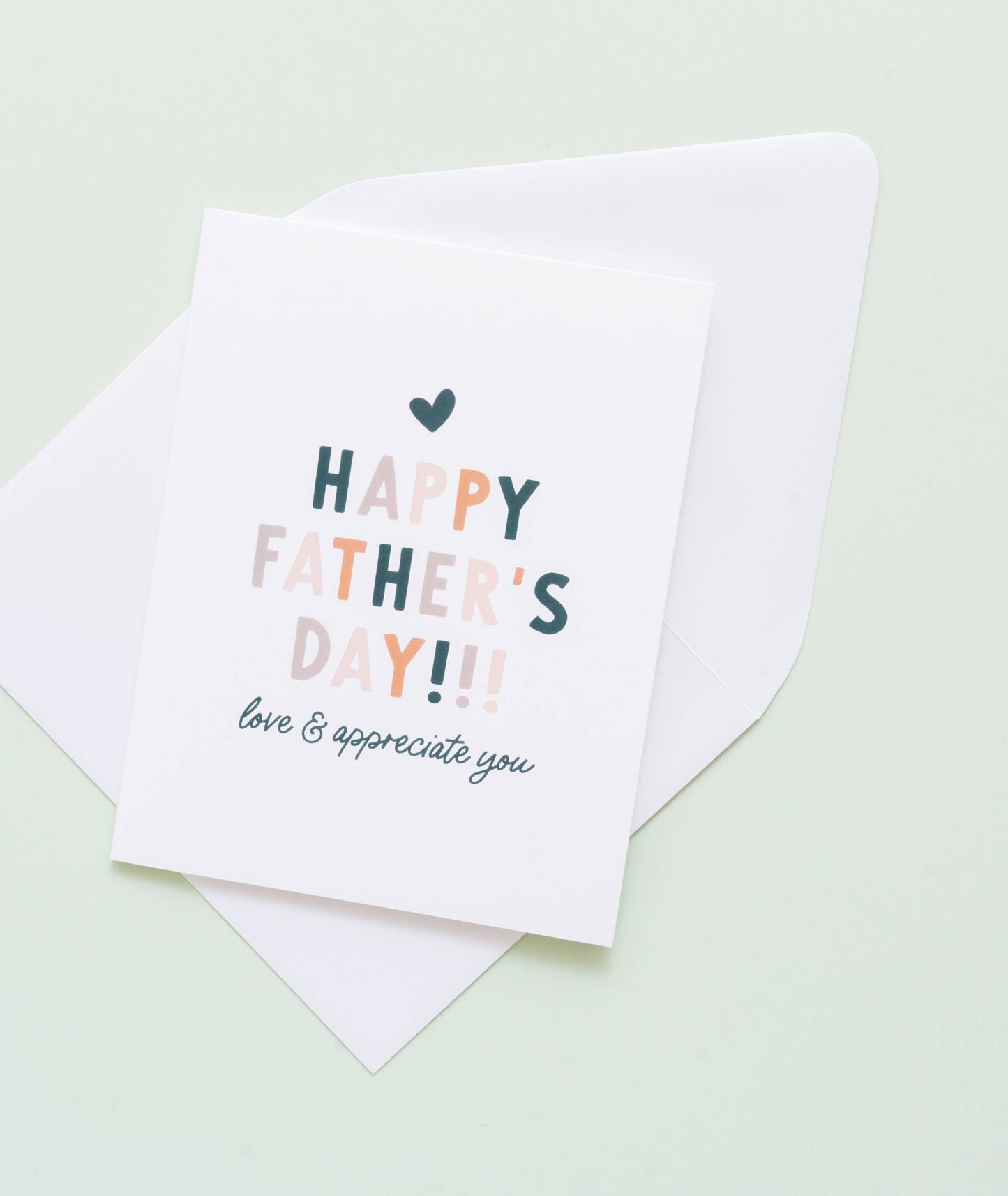 Love & Appreciate You Dad Minimal Father's Day Card