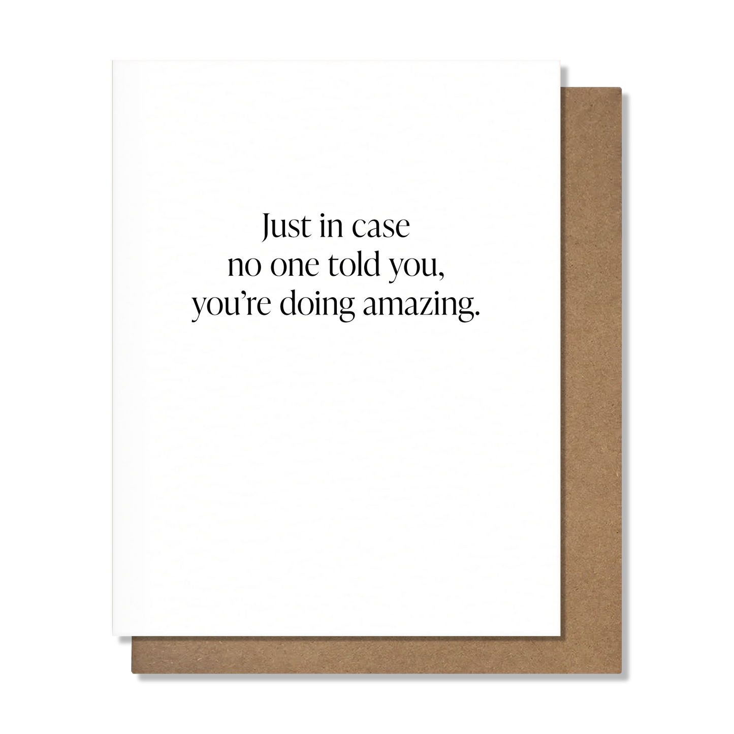 Doing Amazing - Sympathy Card