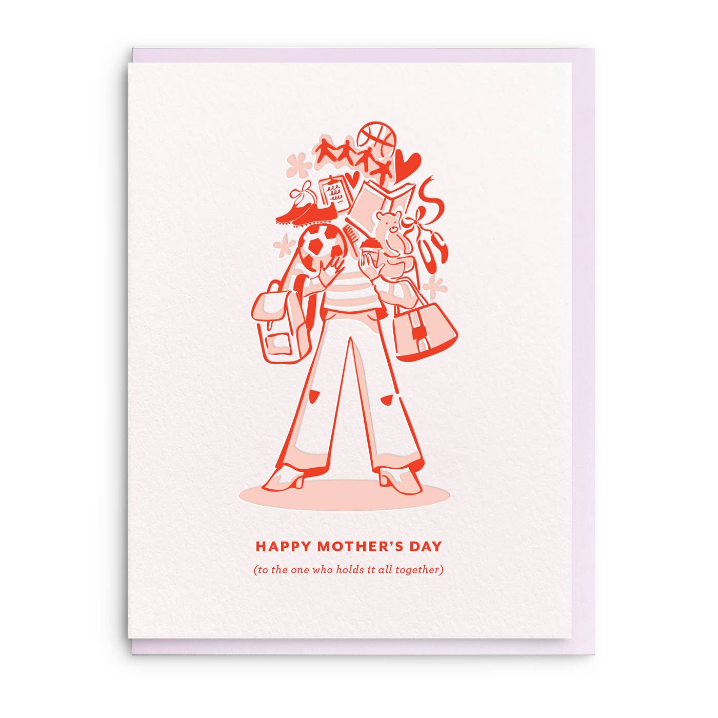 Holds It Together Letterpress Mother's Day Card