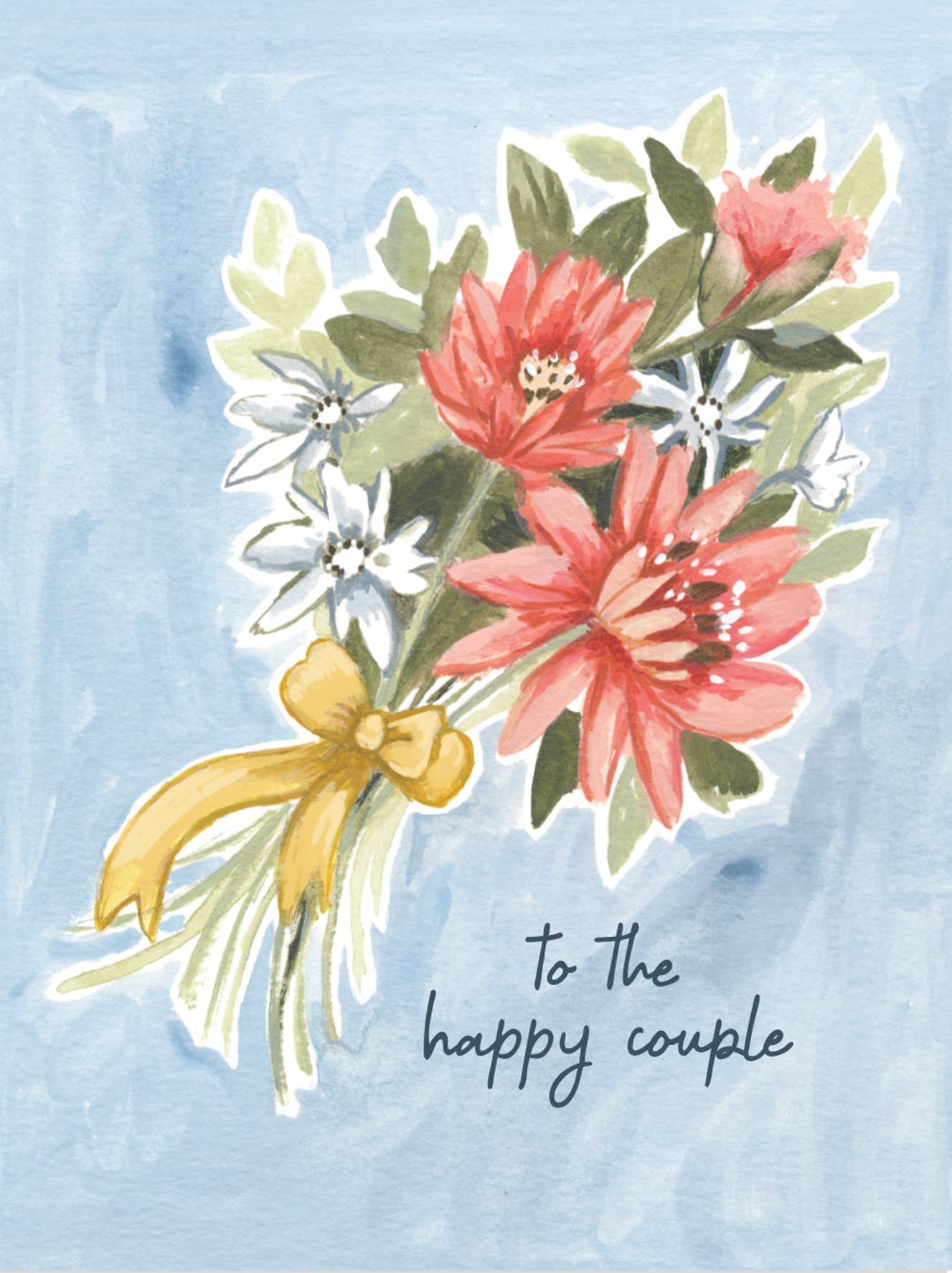 Lovely Bouquet Wedding Card