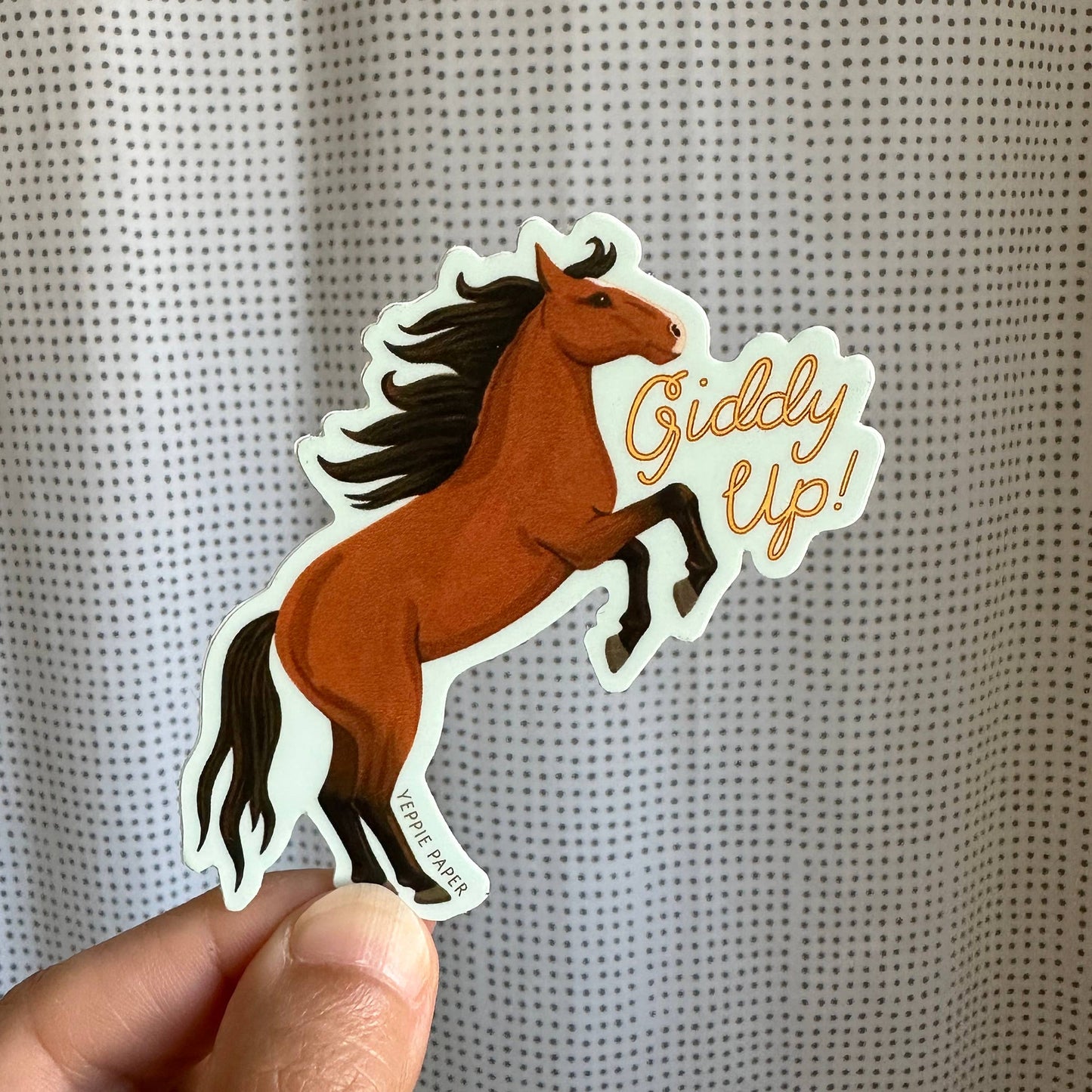 Giddy Up Horse Sticker