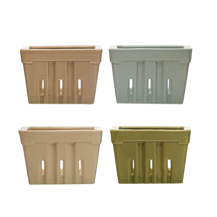 Stoneware Berry Basket | Olive