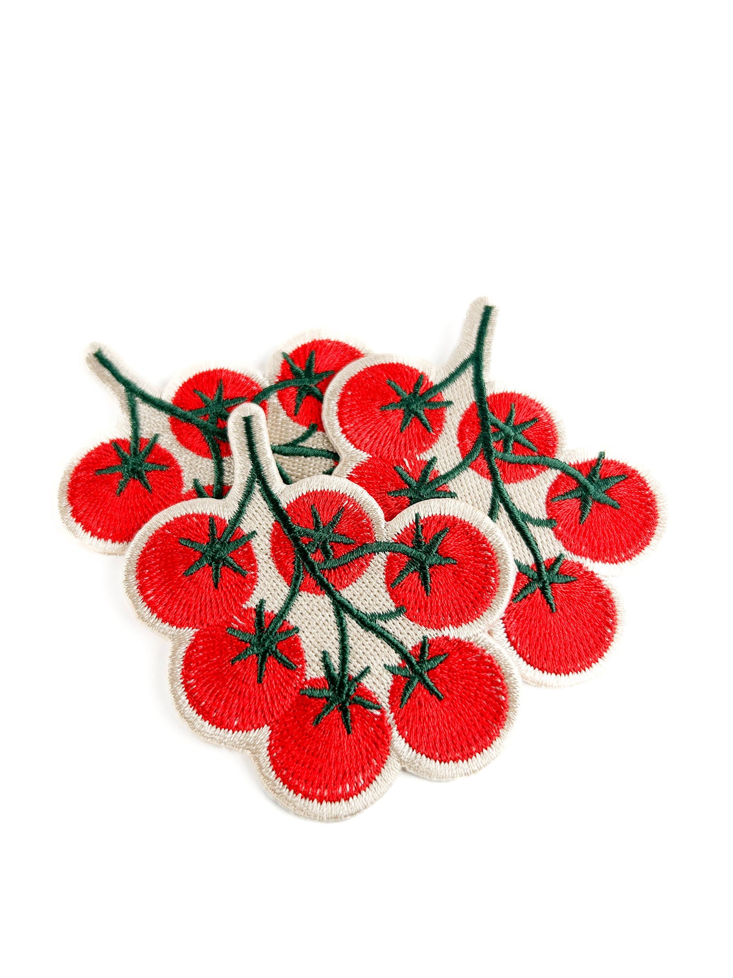 Tomato Vine Embroidered Patch Garden Lover Iron On Patch