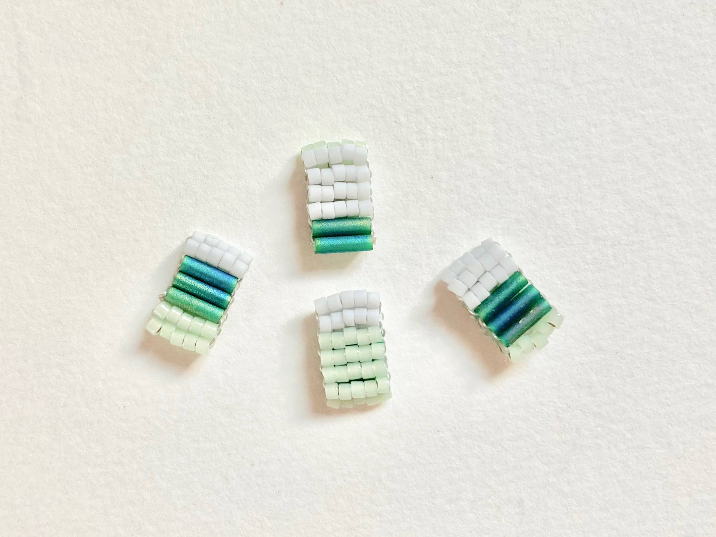 Palette Pendant - Minimal Unique Seed Bead Necklace: Spirit