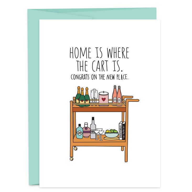 Home Cart Booze New Home Card
