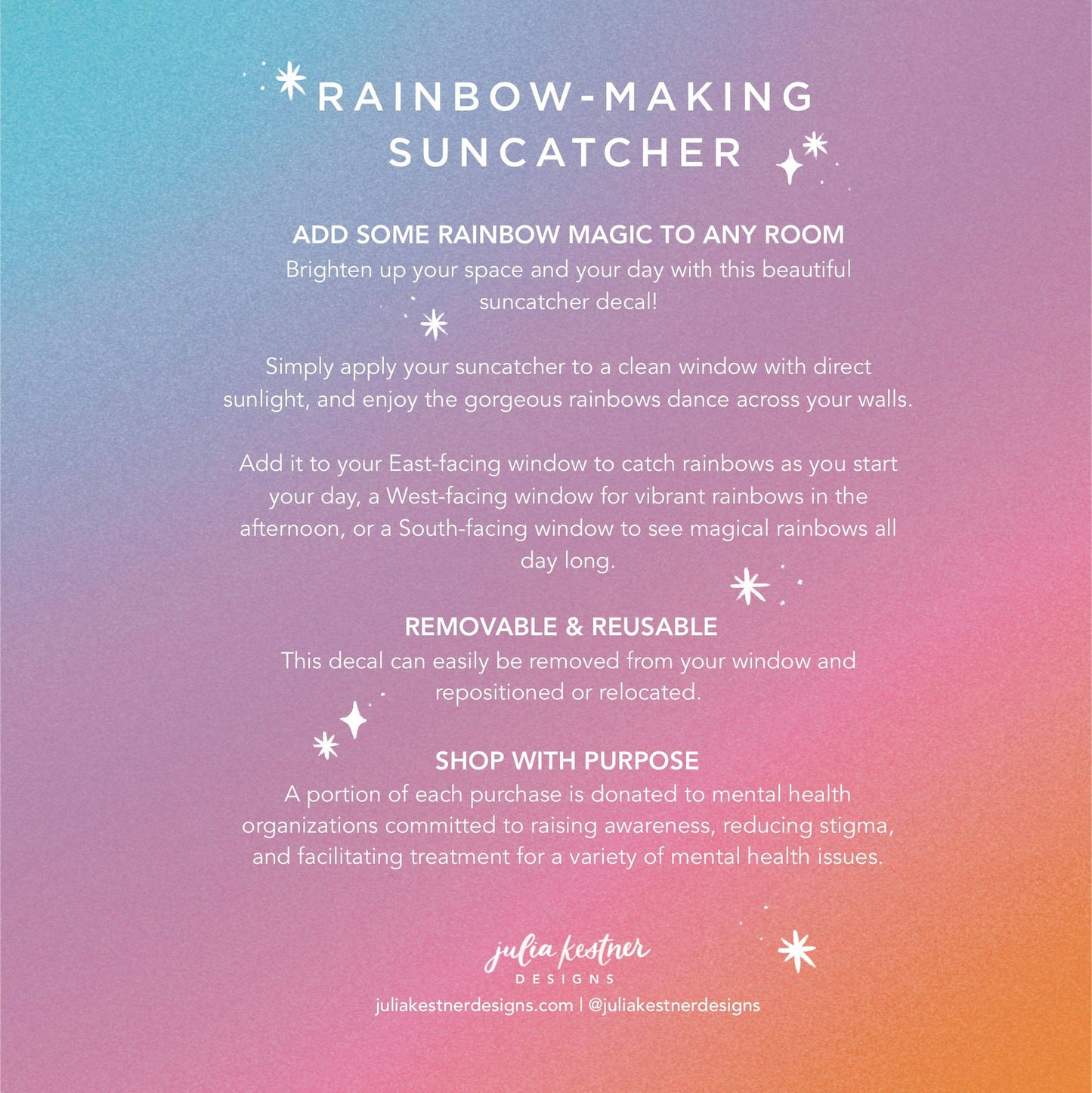 Worthy Through Every Phase Rainbow-Making Suncatcher