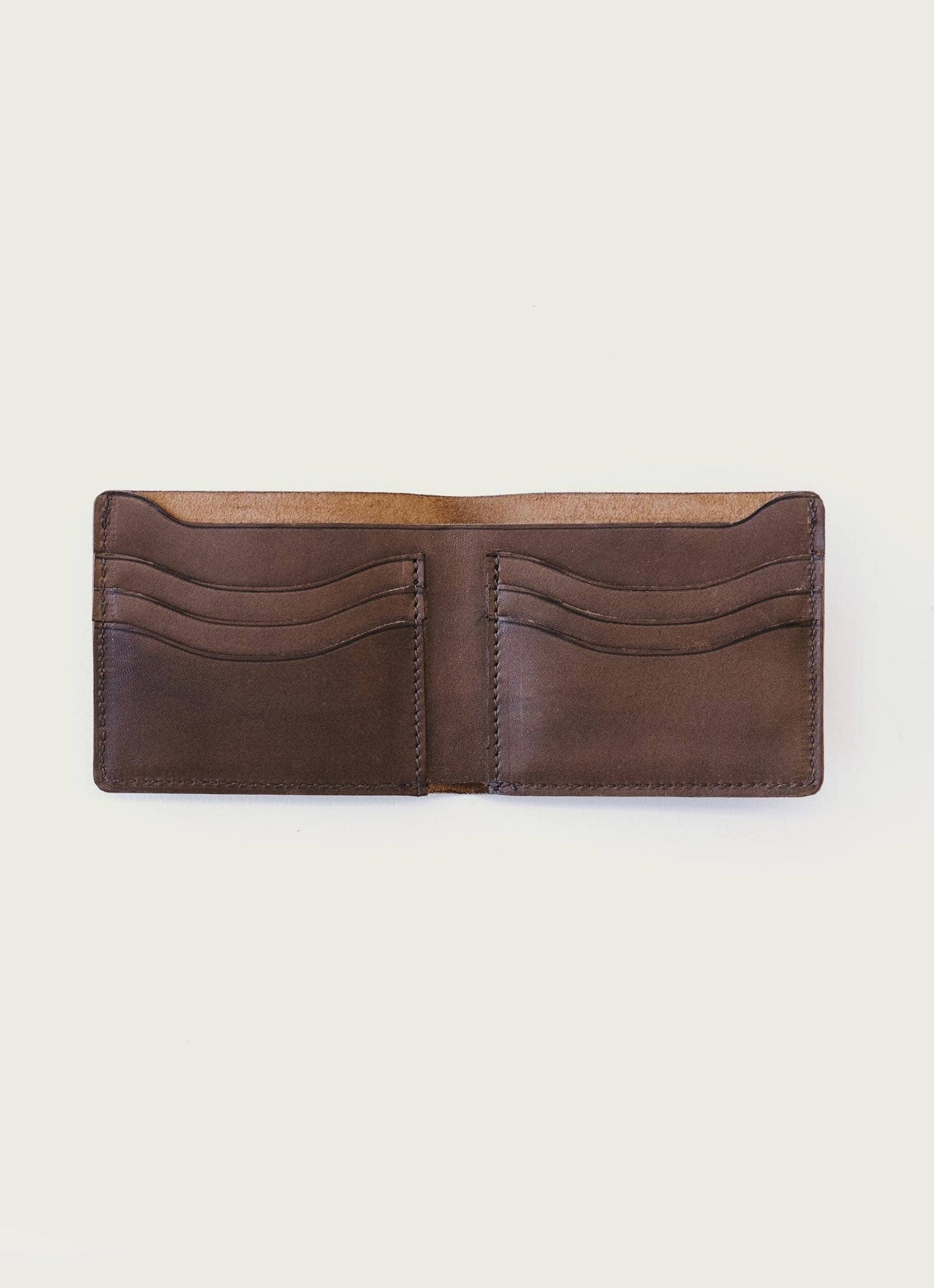 Leather Bifold Wallet for Men: Chocolate