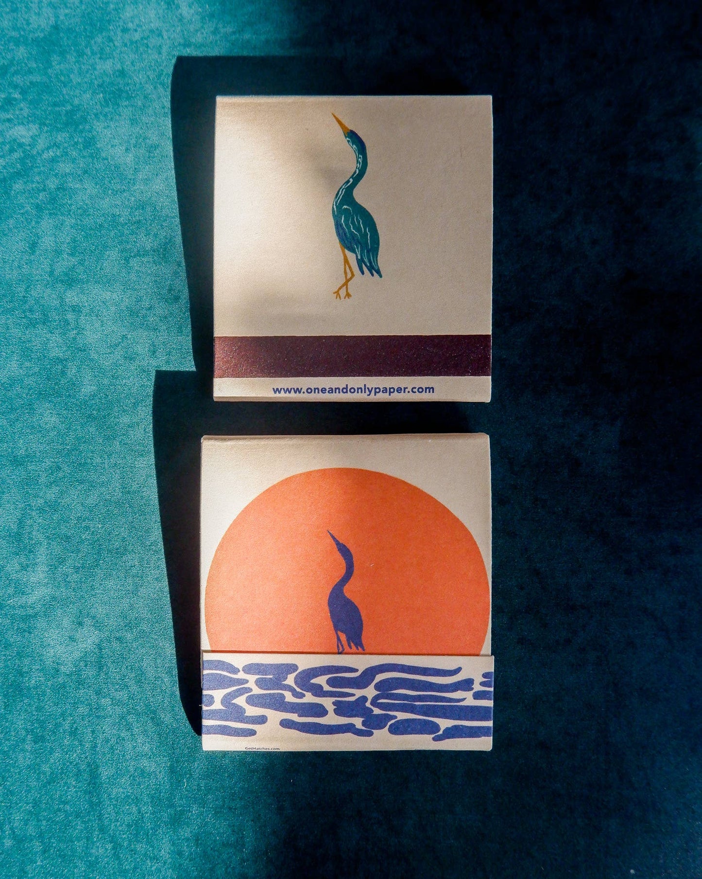 Tropical Sunset Birds Printed Matchbooks