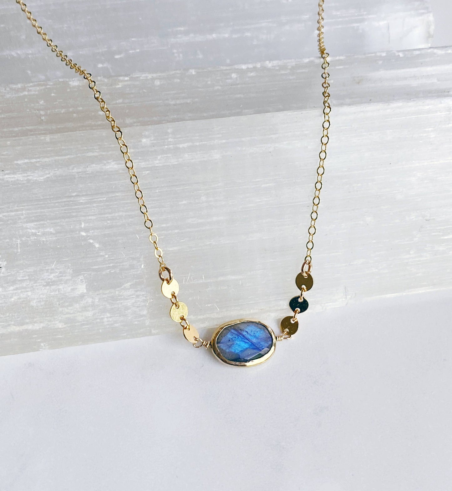 Labradorite adjustable choker