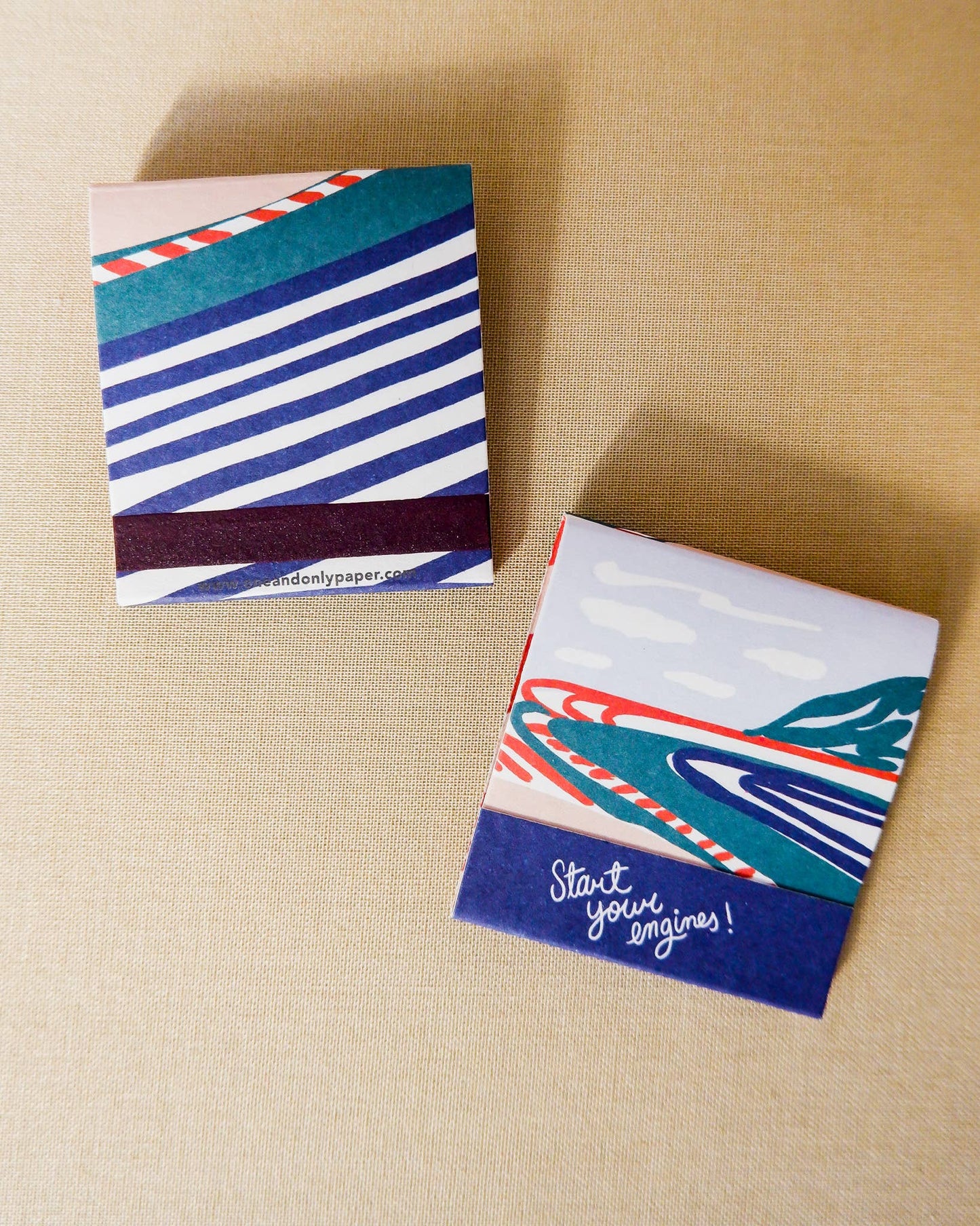 Race Car Printed Matchbooks