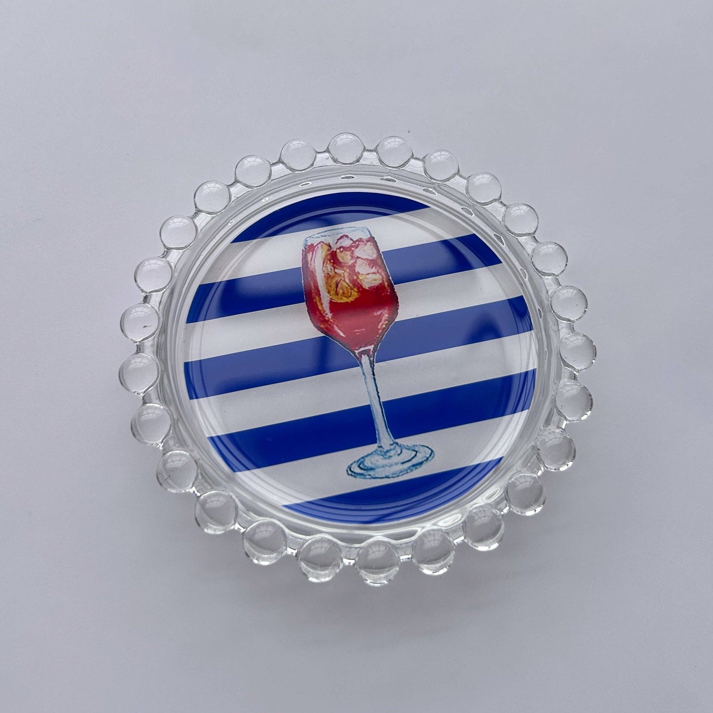 Striped Aperol Spritz Trinket Dish, 4
