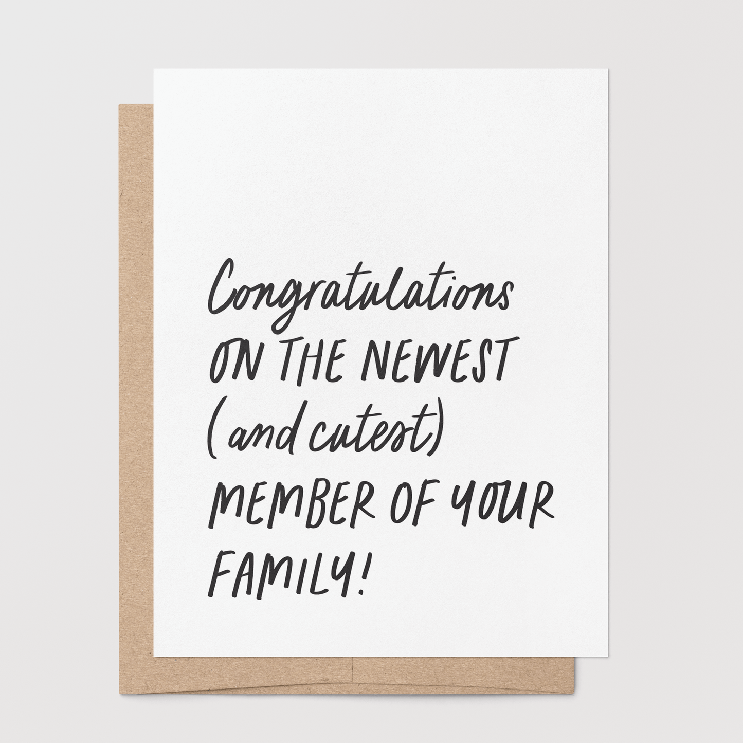 New Baby – Newest & Cutest Greeting Card