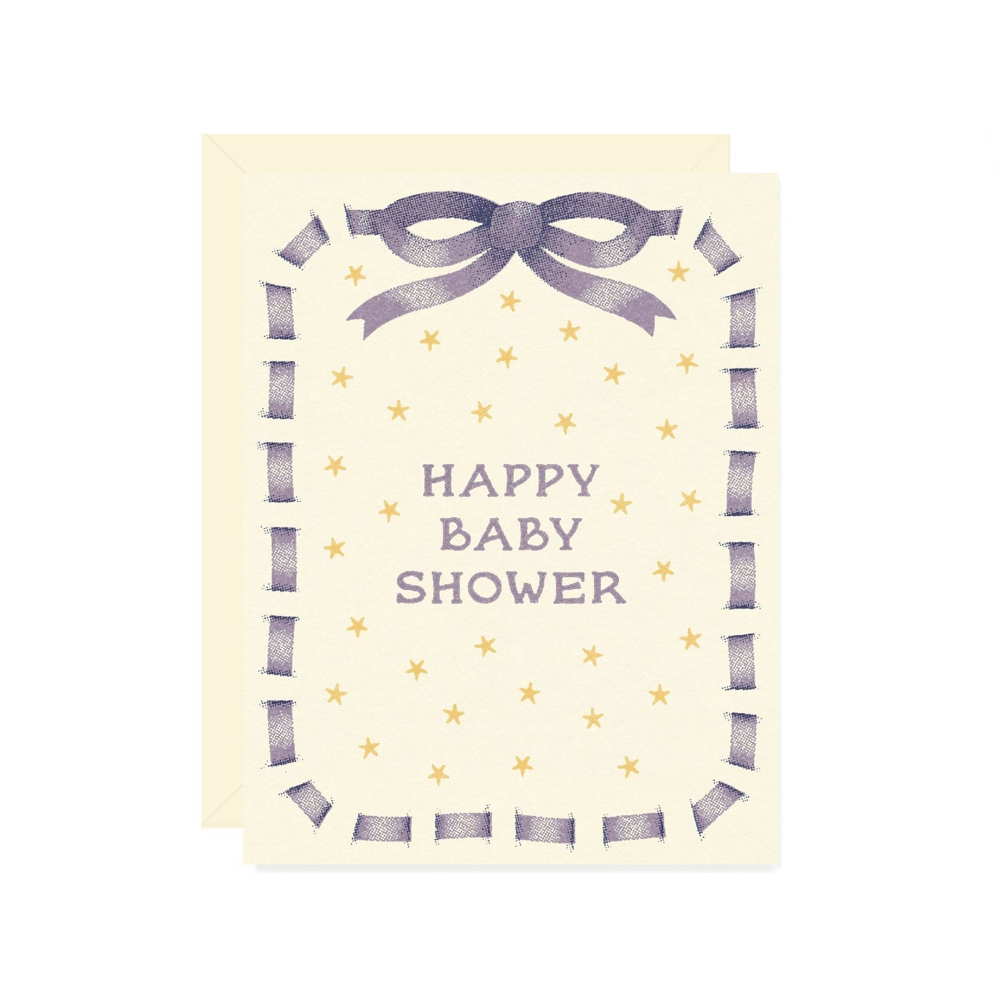 Ribbon Baby Shower Card