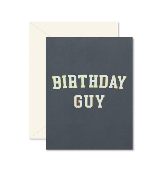 Birthday Guy University Greeting Card