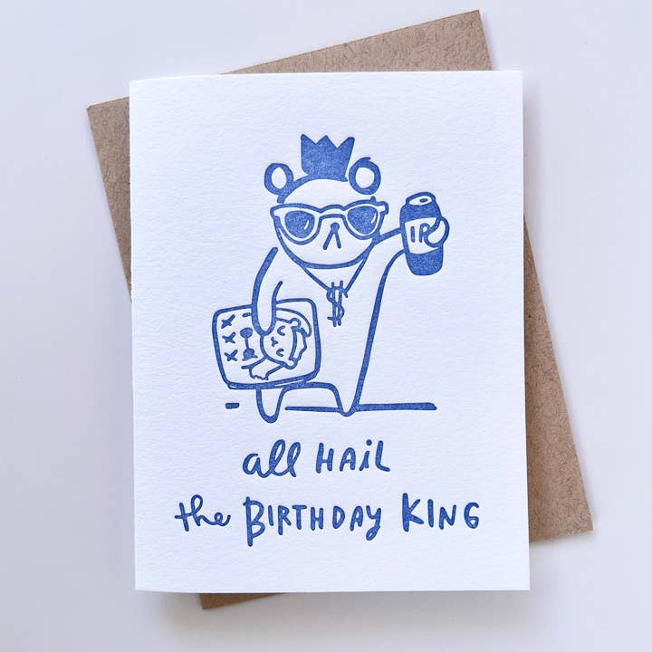 King Birthday Card