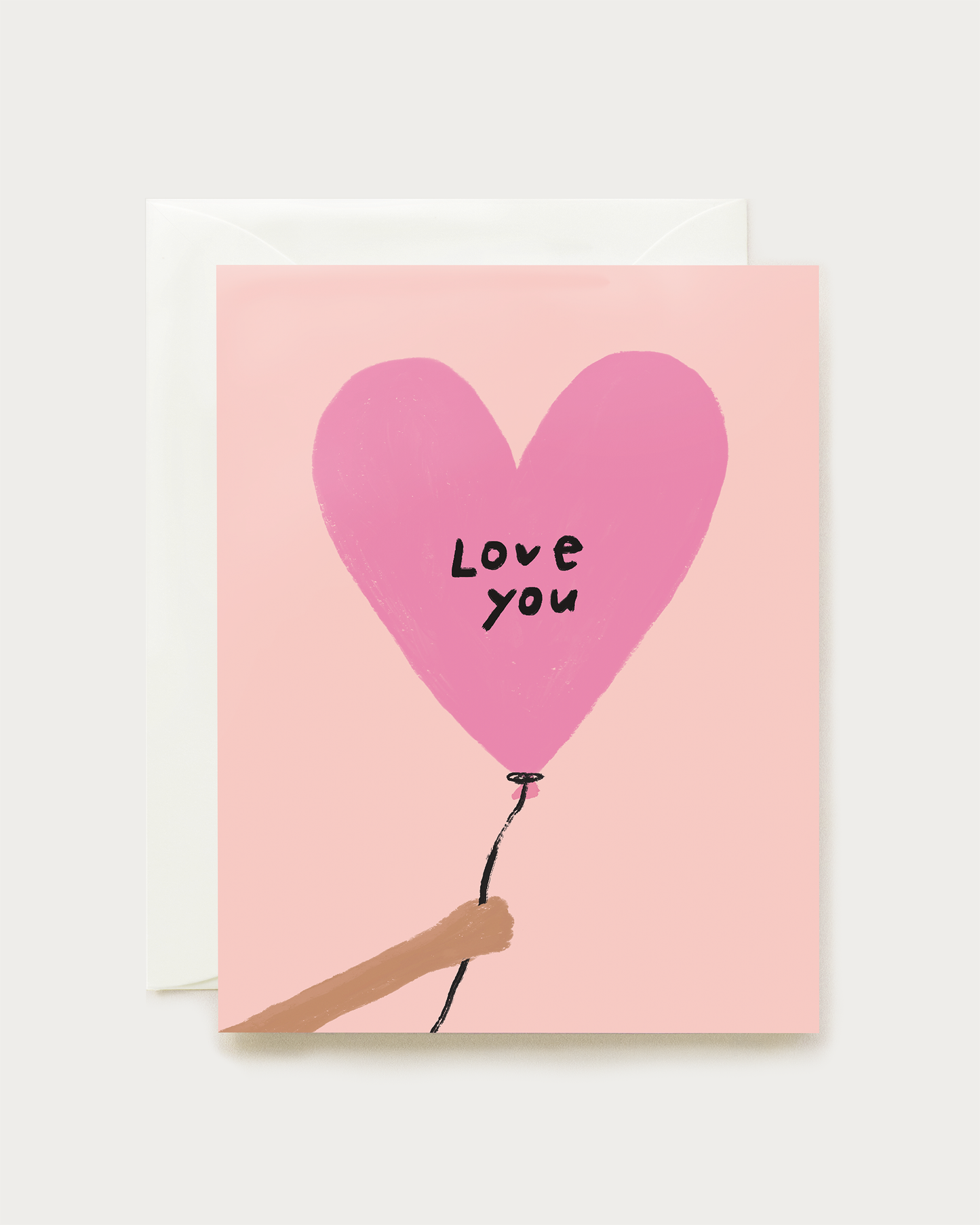 Love You Balloon Card