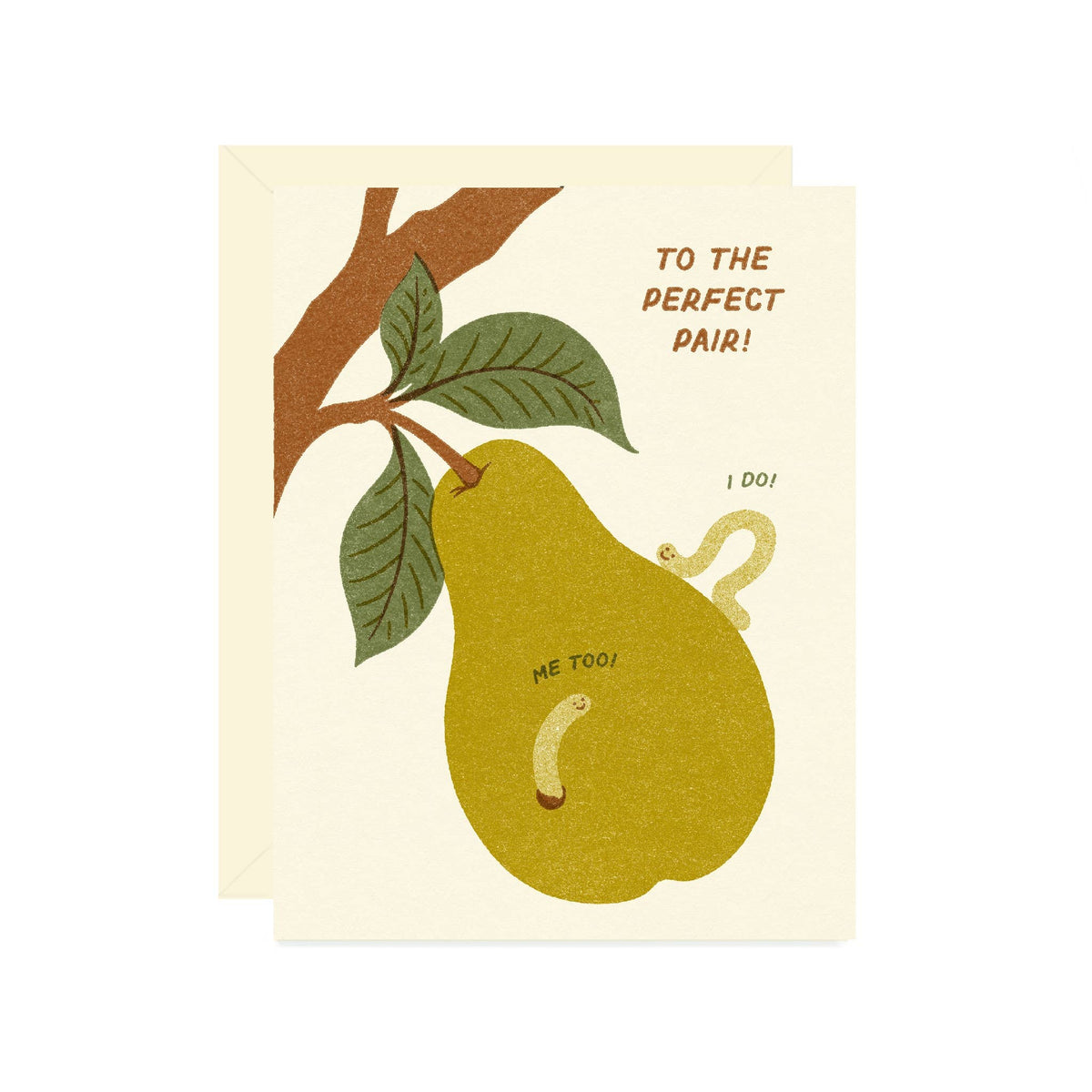 Perfect Pear Wedding Card