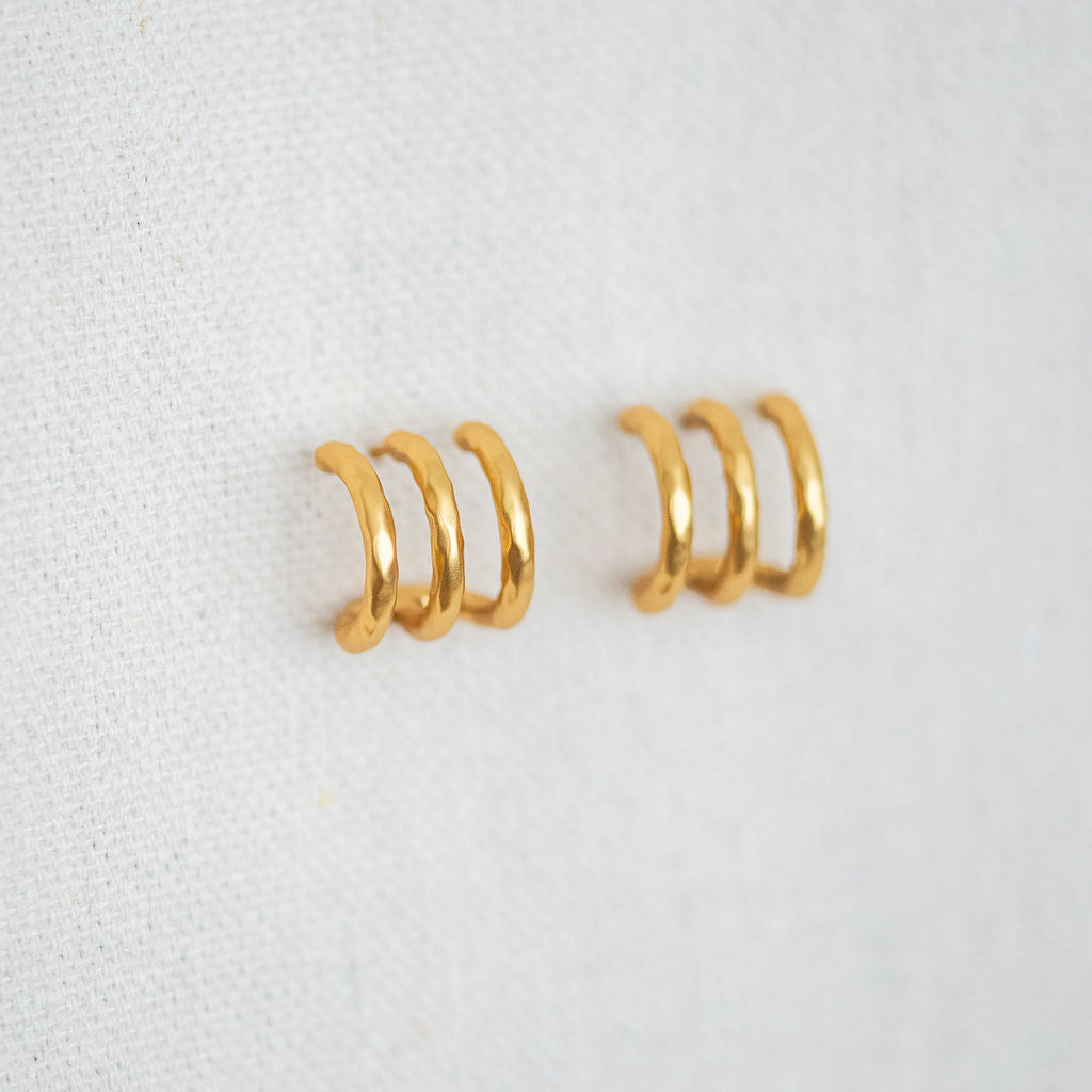 Halle Triple Hoop Earrings