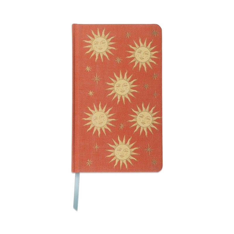 Celestial Bookcloth Journal | Terracotta Sun