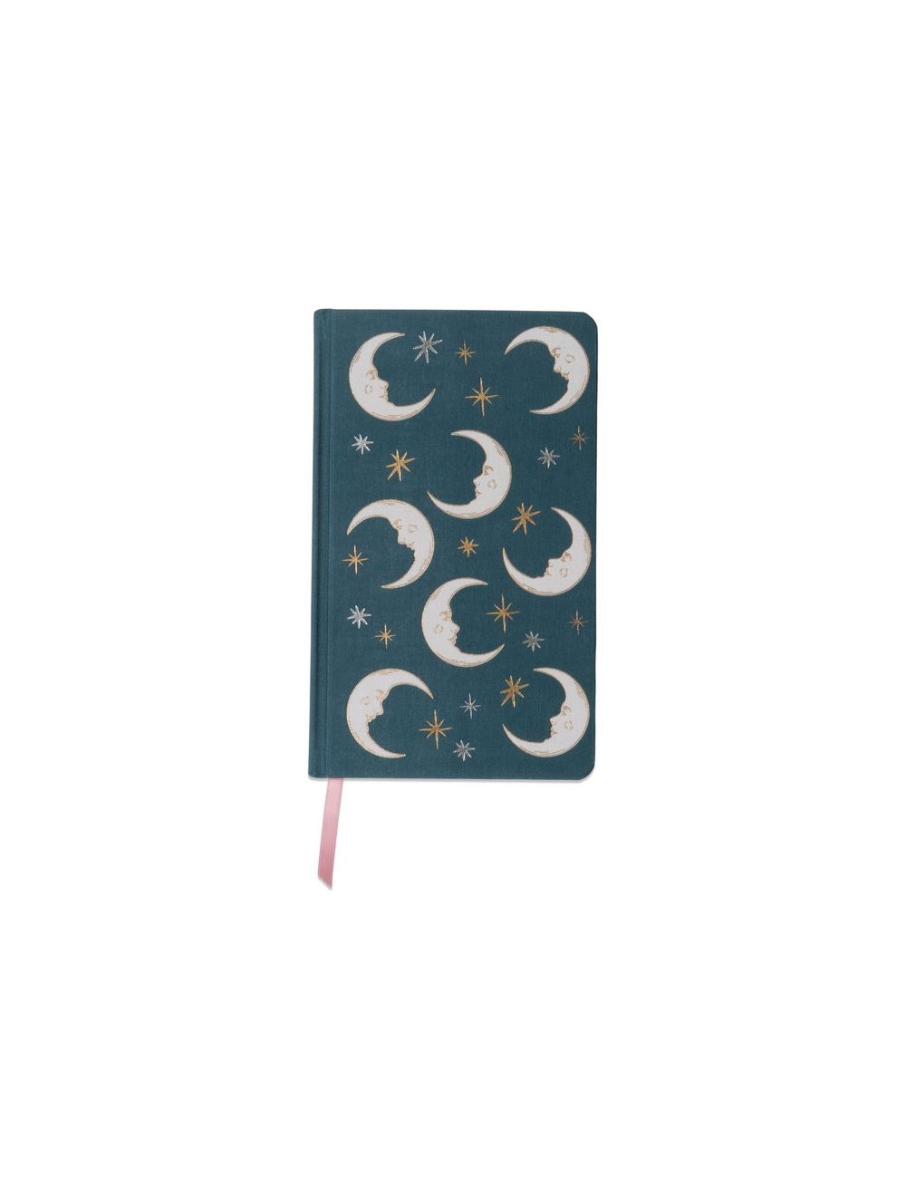 Celestial Bookcloth Journal | Teal Moon