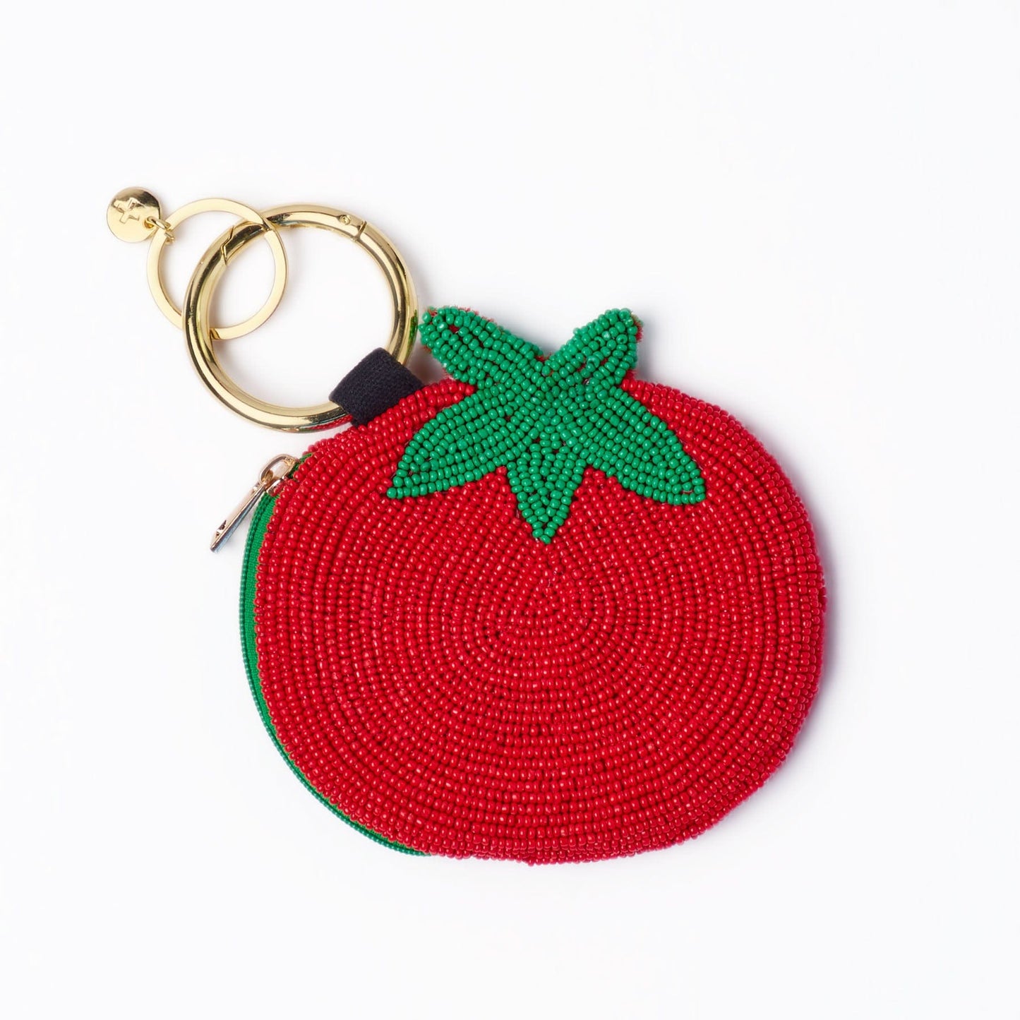 Mary Tomato Beaded Coin Purse Red