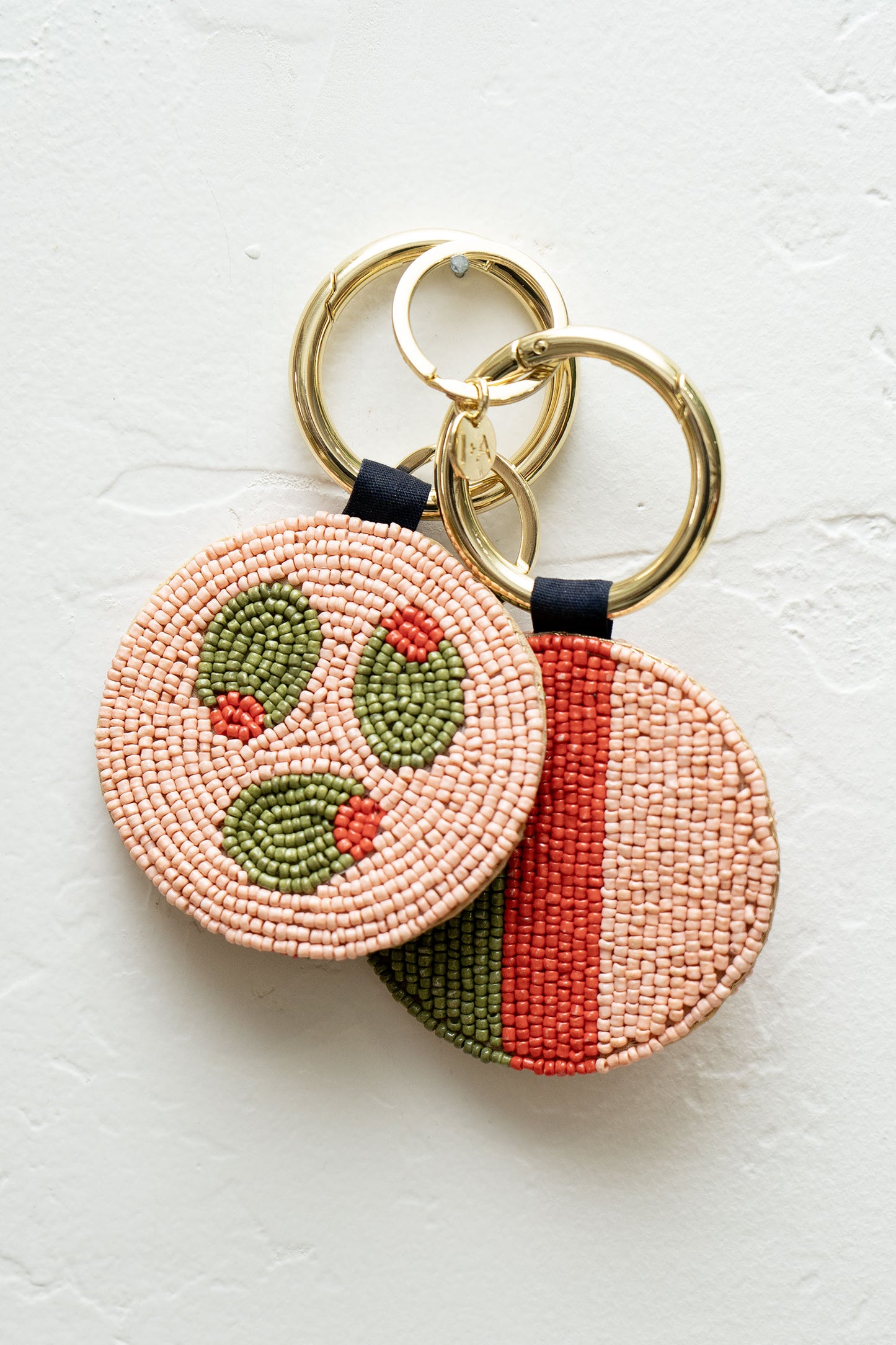 Kelsey Seed Bag Accessory Key Ring | Olives