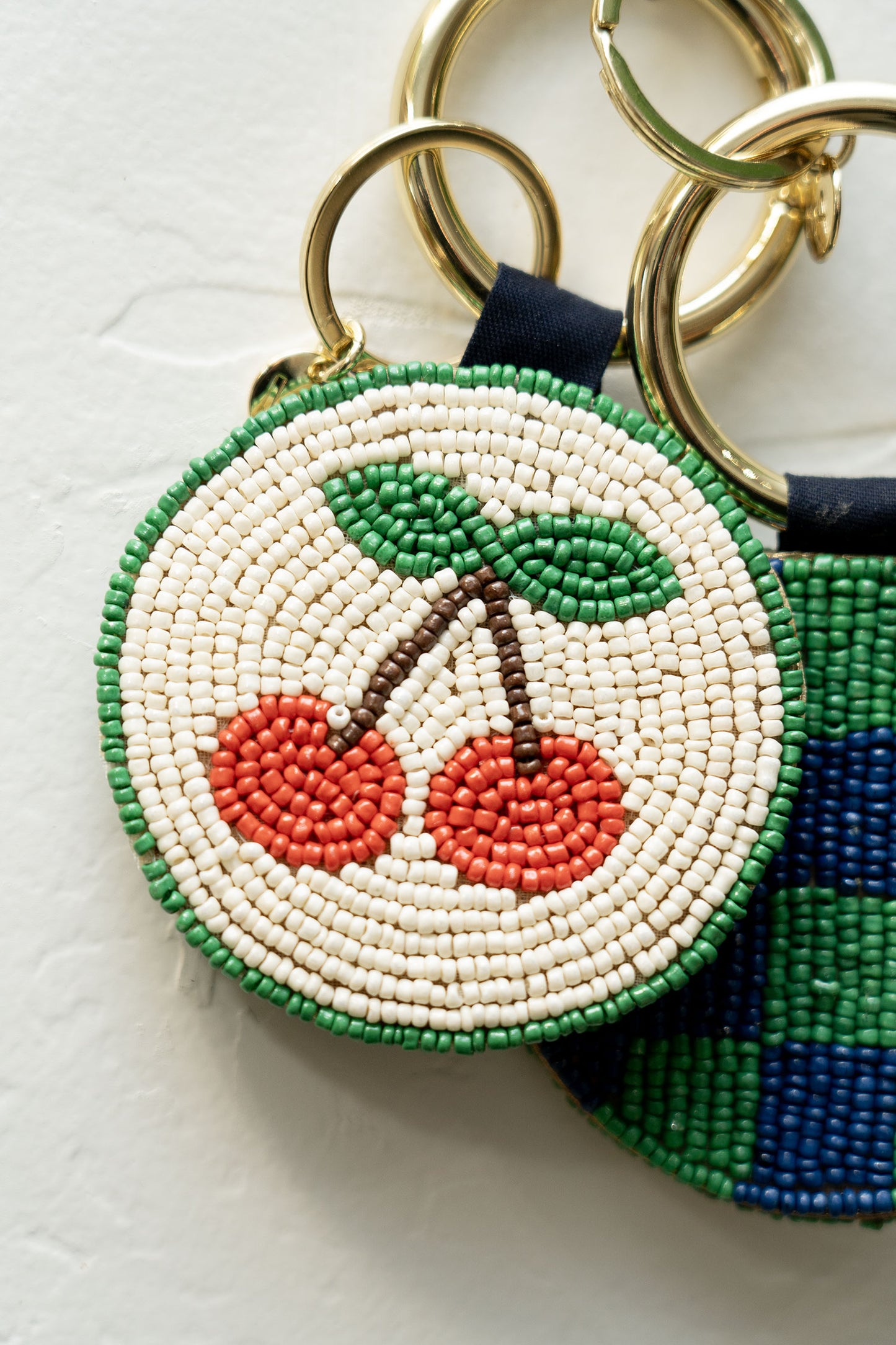 Kelsey Seed Bag Accessory Key Ring | Cherries