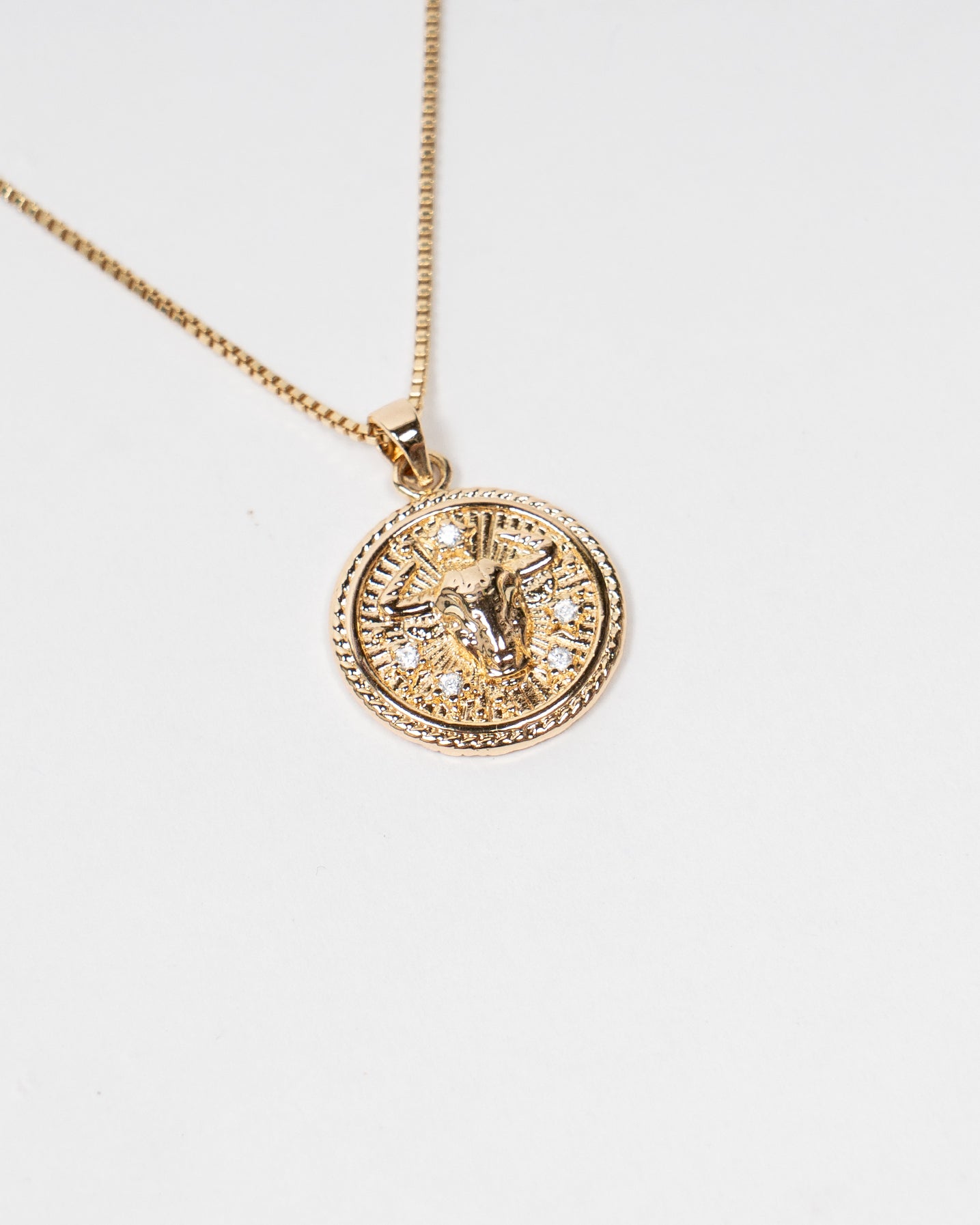 Zodiac Pendant Necklace | Taurus