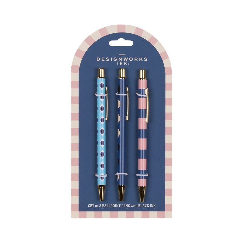 A Dopo Set of 3 Pens | Eye, Moon and Stripe